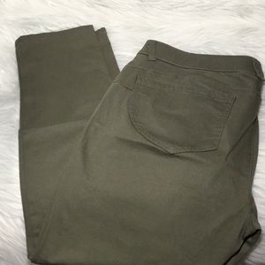 Democracy “Ab”solution Ankle Pants, Olive, 14